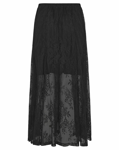 Soft Rebels - SRLaurel Midi Nederdel - Black